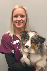Dr. Chelsea Schuster, veterinarian at Edmonton West Animal Hospital